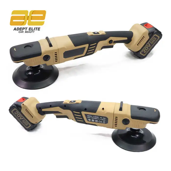 480W High Speed Gold Rotary Car Polishing Machine Lithium Battery Ro Car Polisher Buffing Machine