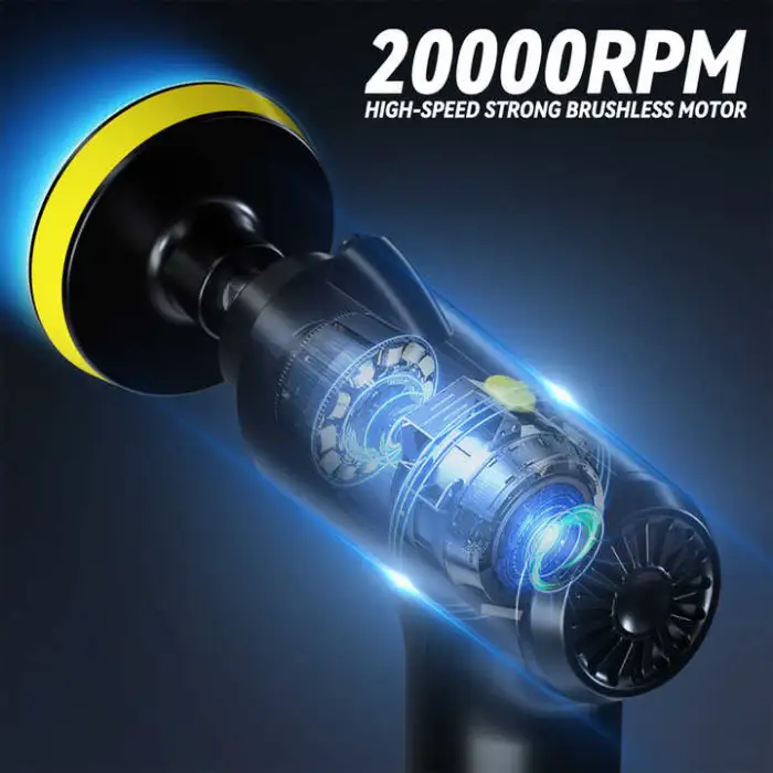 Portable Mini Cordless Car Waxing Polisher 4000mAh Battery Electric Car Polisher Machine Cordless Car Polisher