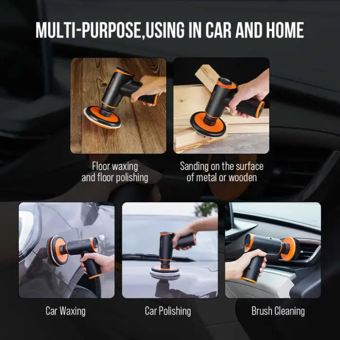 18000rpms Power Tools Multifunctional Professional Hand-held Polishing Machine Electric Cordless Car Polisher
