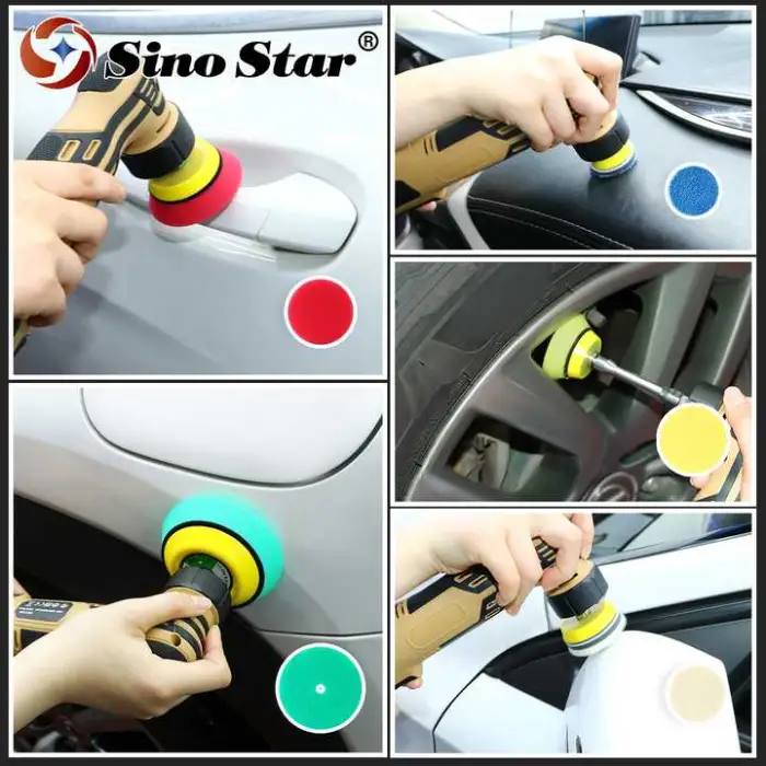 5 Inch Dual-Action Rotary Buffer Polisher Variable Speed Electric Car Polisher Lithium Battery Polisher