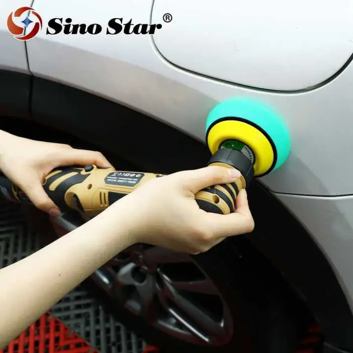 5 Inch Dual-Action Rotary Buffer Polisher Variable Speed Electric Car Polisher Lithium Battery Polisher