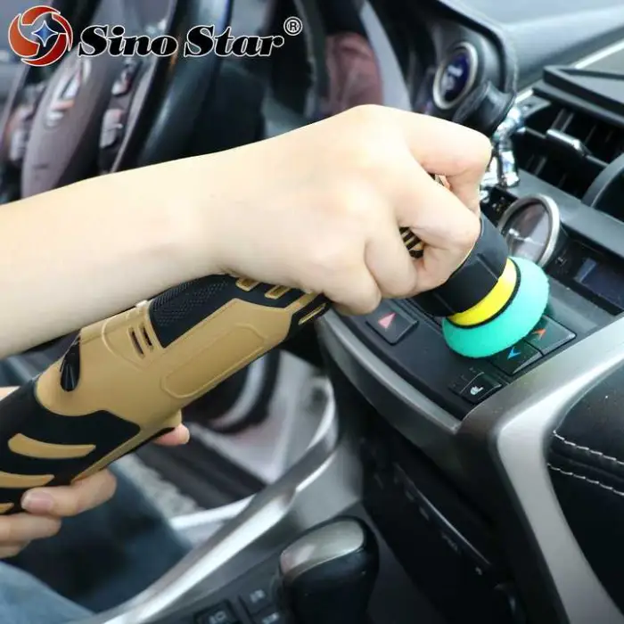 5 Inch Dual-Action Rotary Buffer Polisher Variable Speed Electric Car Polisher Lithium Battery Polisher