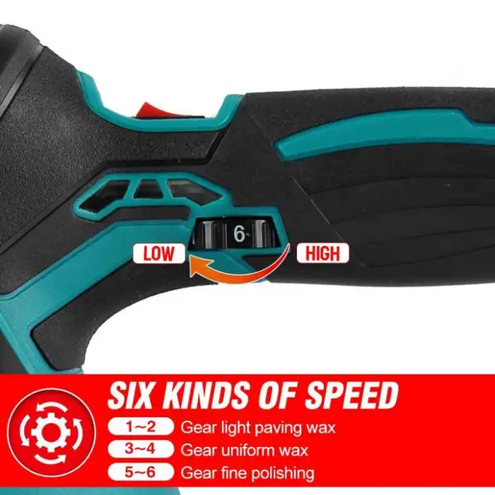 Cordless Car Polisher Electric Polisher Wireless Automobile Car Polishing Sealing Glaze Machine for Makita 18v Battery