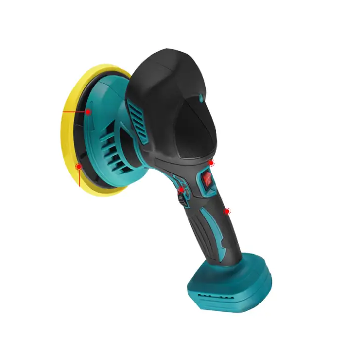 20V Mini Lithium Battery Portable Replaceable Head Household Electric Cordless Power Tools Car Polisher for Waxing and Detailing