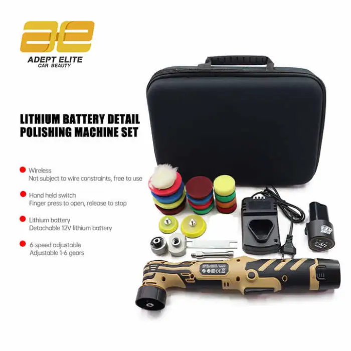 12V Dual Action Rotary Electric Car Polisher Machine Multifunctional Eccentric Straight for Car Polishing