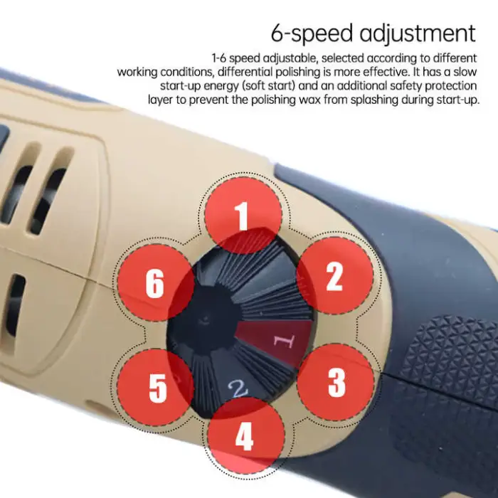 12V Dual Action Rotary Electric Car Polisher Machine Multifunctional Eccentric Straight for Car Polishing