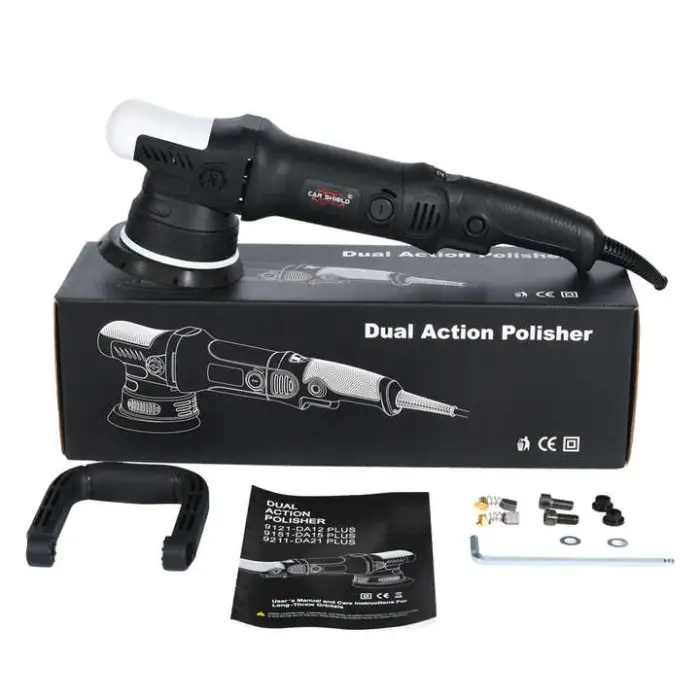 Car Shield 15mm 1000W Electric Dual Action Car Polisher Polishing Machine Comfortable Grip
