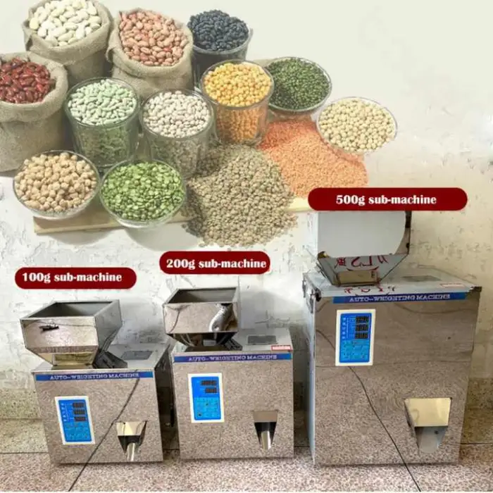 Automatic Nuts Grain Salt Sugar Sachet Coffee Powder Granule Tea Leaf Hardware Table Top Racking Weighing Filling Machine