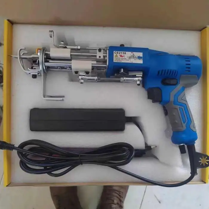 AK-V Electric Tufting Machine 2 in 1 Carpet Weaving Machine Hand Tufting Gun Cut Pile Rug Carpet Hand Tufted Gun for Rug Carpet
