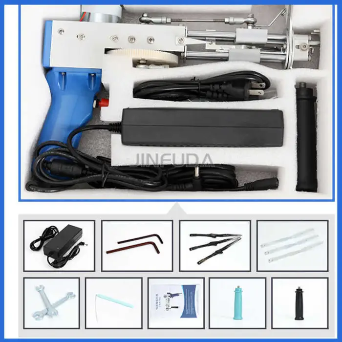 2 in 1 Cut and Loop Rug Tufting Gun Carpet Weaving Machine Tufted Rug Machine Electric Hand Tufting Gun Machine for Carpet