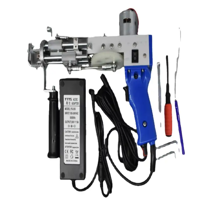 Charmkey Two-in-one Electric Tufting Gun Cut Pile and Loop Pile Rug Tufting Gun Knitting Embroidery Machine Carpet