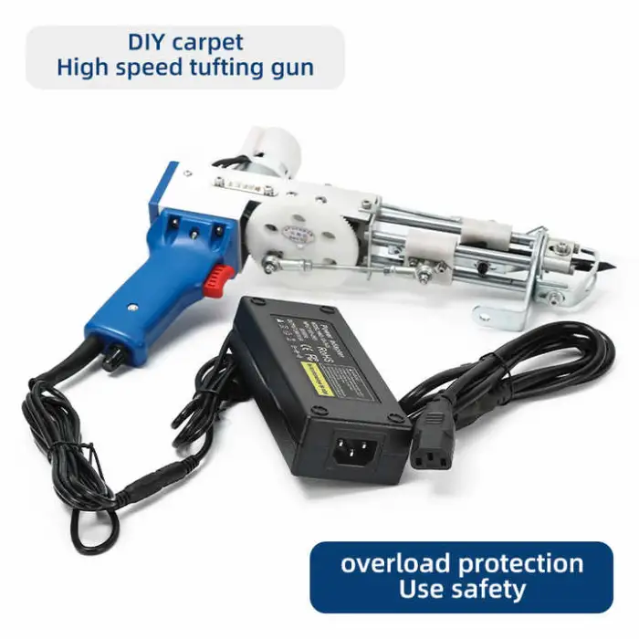 D&D Tufted Cloth Making 2in1 Hand Tufting Gun Portable Rug Weaving Machine Knitting Tool