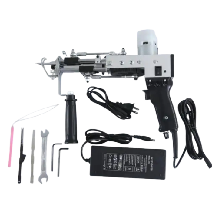 Tufting Gun 2 in 1 Kit Hand Tufting Gun Machine Trimmer Clipper Shaver Set Carpet Tufting Gun Backing Cloth Fabric