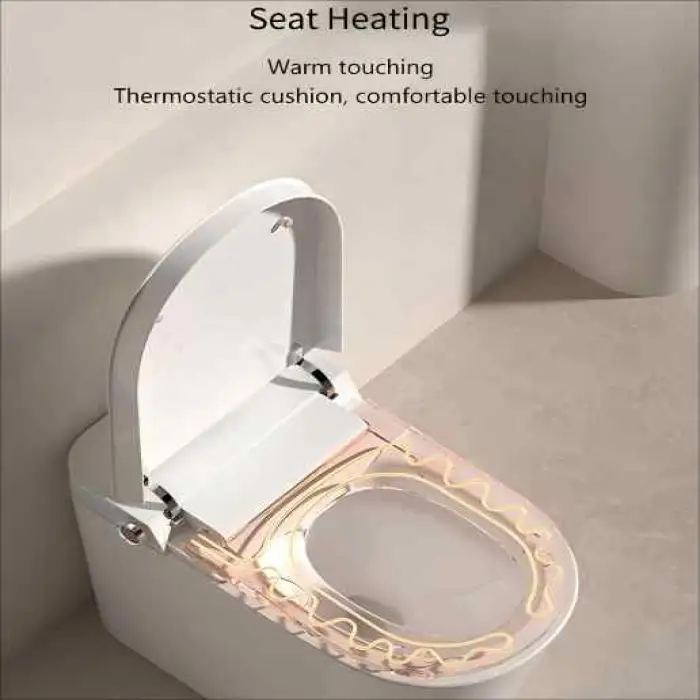 Automatic Electric Ceramic Tankless Toilet Smart Bathroom Wc Intelligent Toilet Bowl One Piece Heated Seat Smart Bidet Toilet