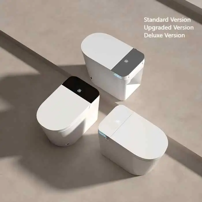 Automatic Electric Ceramic Tankless Toilet Smart Bathroom Wc Intelligent Toilet Bowl One Piece Heated Seat Smart Bidet Toilet