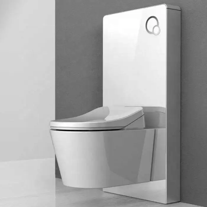 Electric Toilet Cover Seat Floor Mounted Elongated Smart Toilet Wider Seat