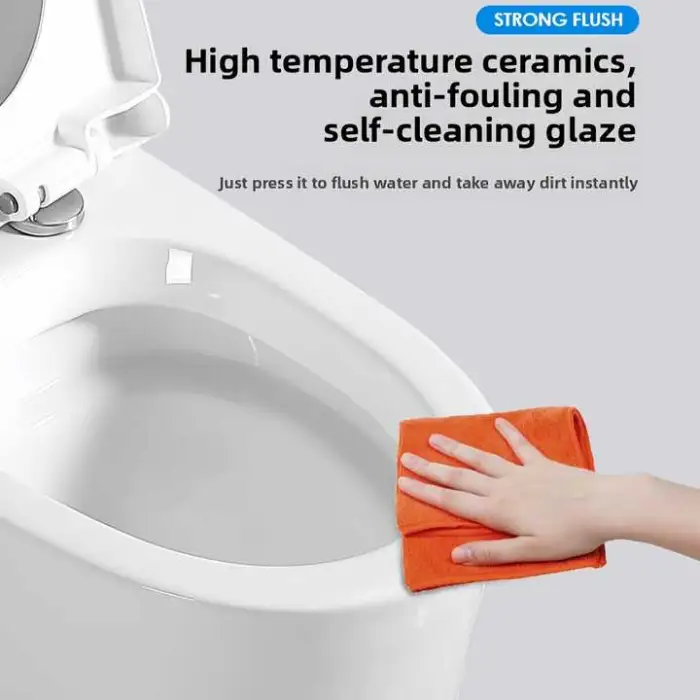 Automatic Electric Smart Toilet Ceramic Bathroom Floor Mounted Elongated Bowl Seat Heating S-Trap Intelligent Features