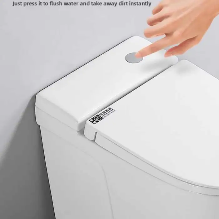 Automatic Electric Smart Toilet Ceramic Bathroom Floor Mounted Elongated Bowl Seat Heating S-Trap Intelligent Features