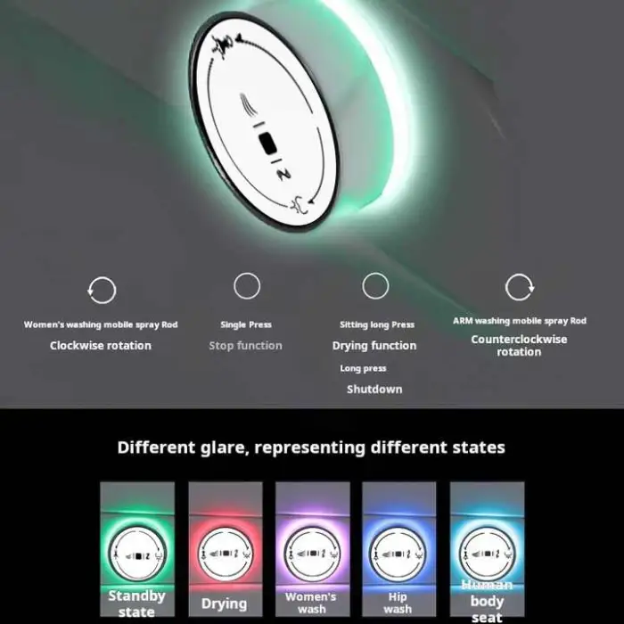 Electric Smart Toilet Seat Cover Heated with Automatic Bidet Intelligent Instant Heating System