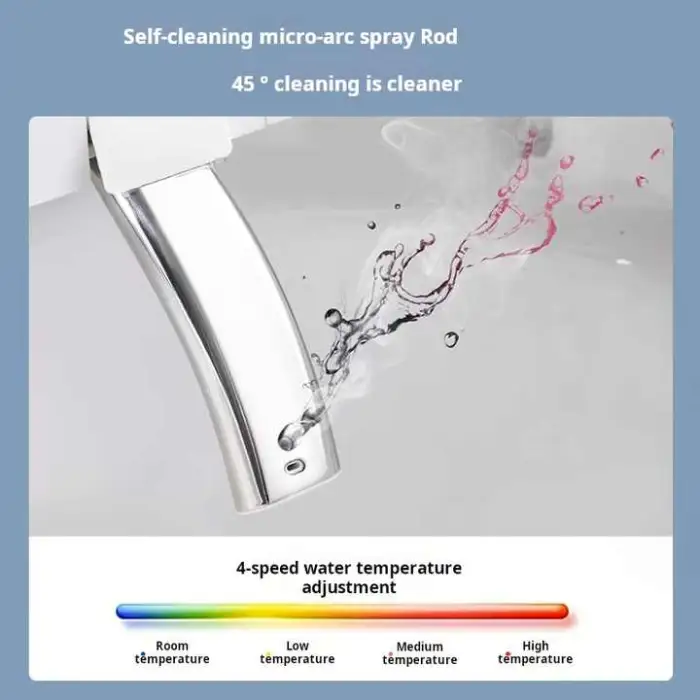 Electric Smart Toilet Seat Cover Heated with Automatic Bidet Intelligent Instant Heating System