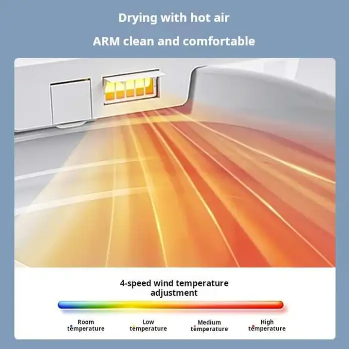 Electric Smart Toilet Seat Cover Heated with Automatic Bidet Intelligent Instant Heating System