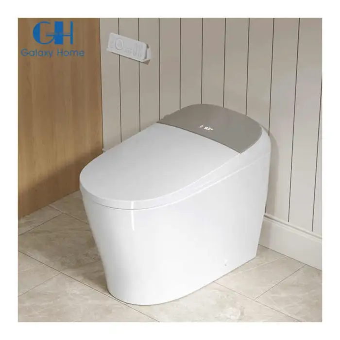 Luxury Smart Bidet Toilet Auto Open/Close Lid Heated Elongated Toilet Seat Instant Warm Water Dryer Remote Control Water Closet