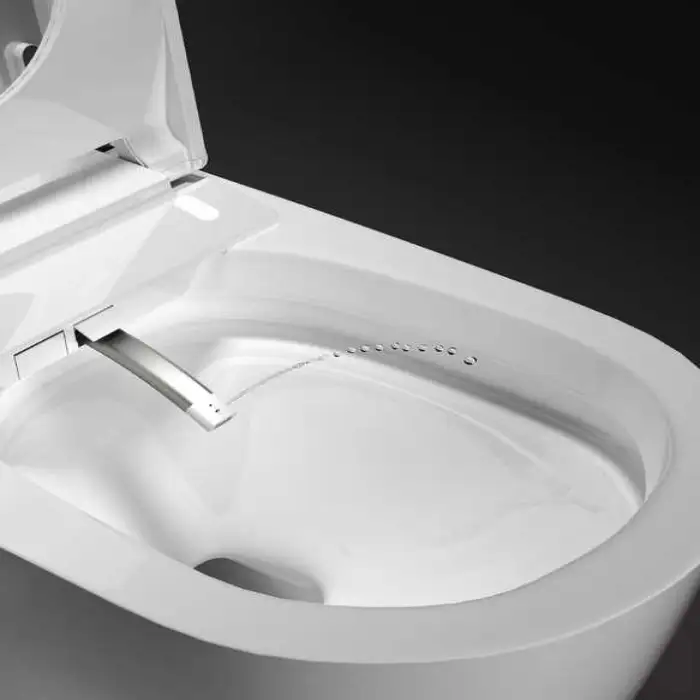 Sensor Bathroom Toilet and Sink Set Intelligent Heated Toilet Seat Ceramic S Trap Siphonic Luxury Portable Toilet