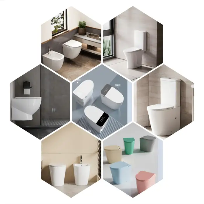 Male Female Floor-Mounted Water Spray Toilet Seat with Remote Control Elongated Bowl Shape Seat Heating Home Office Mobile