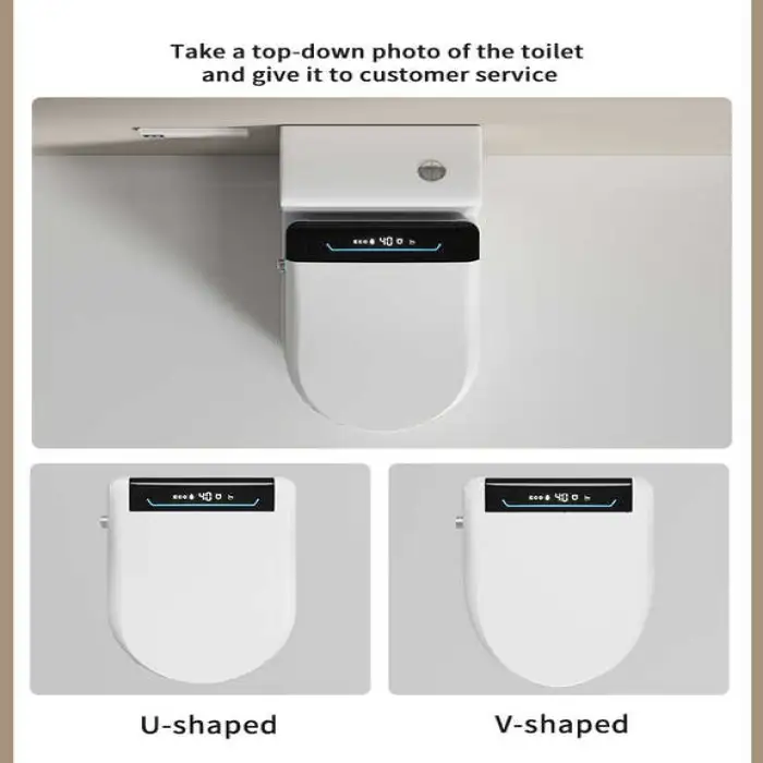 Multifunction Smart Intelligent Automatic Spray U-shape V-shape Heating Drying Smart Bidet Toilet Cover Seat