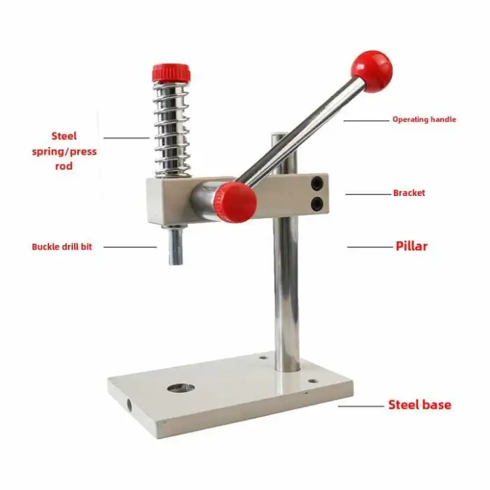 Manual Buckle Press Button Covering Machine Plastic-Packed Tool for Curtain and Cloth Handmade Accessories
