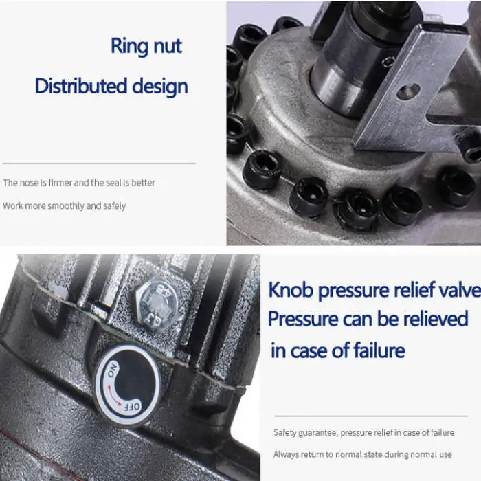 MHP-20 Electric Hydraulic Punching Machine Circle Eyelet Steel Aluminum Thin Metal Hole Puncher Tool Round Corner