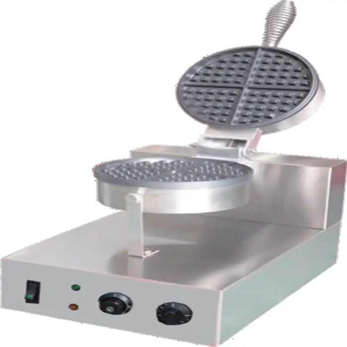 Stainless Steel Waffle Furnace Snack Equipment Waffle Making Machine With Handle