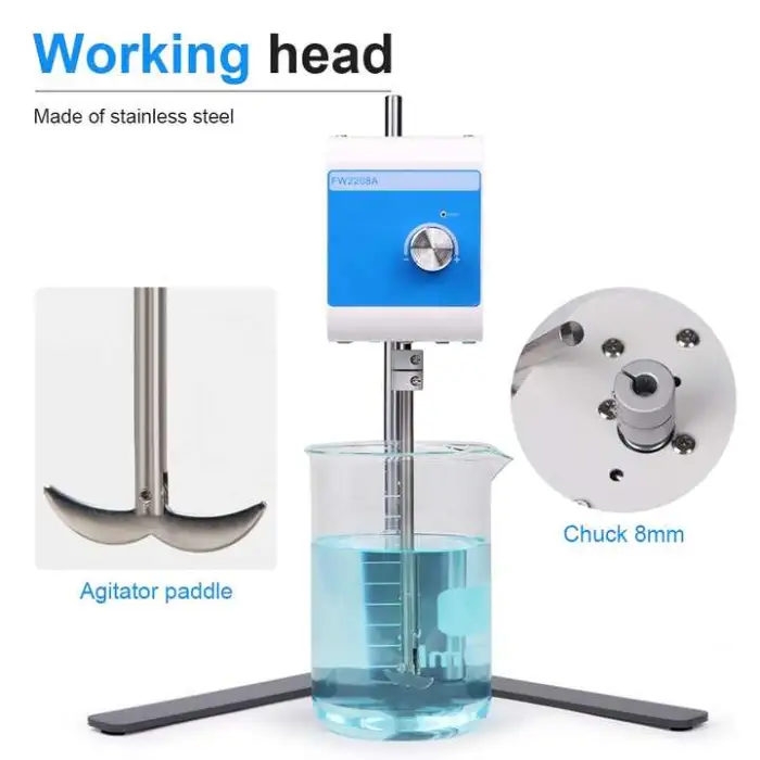 Laboratory Paint Perfume Mixer Desktop Liquid Cosmetic Overhead Stirrer Mixer 2L Lab Agitator