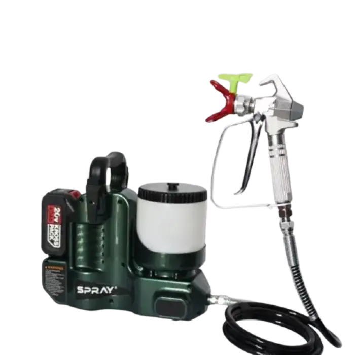 Portable Electric Airless Paint Sprayer with 21V Battery Wireless DIY Grade 517 Latex Paint for Uniformly Sprayed Surface