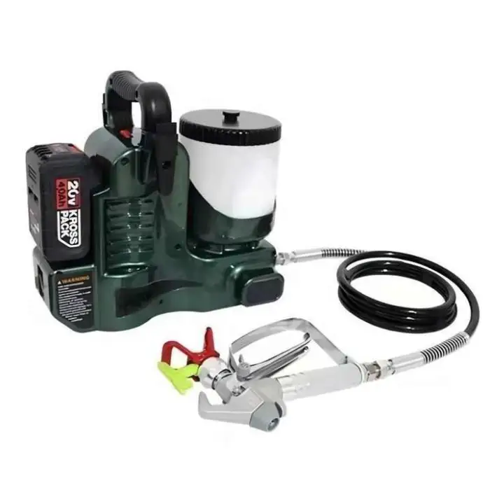 Emulsion and Oil Paint Battery-Driven Portable Airless Sprayer Machine for Ceiling and Wall Paint