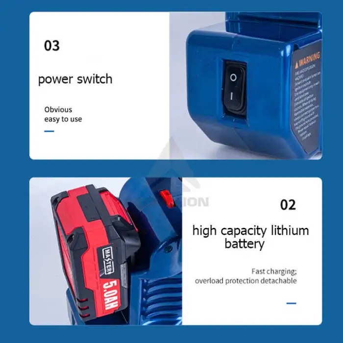 Portable High Pressure 1200mL Electric Airless Paint Sprayer Battery Powered Power Spray Gun Machine