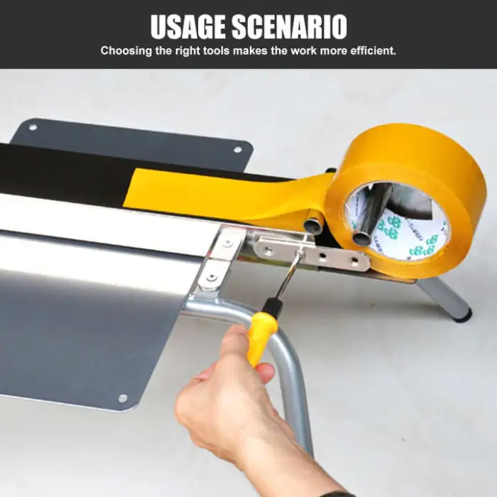 H50 Manual Case Sealer Semi Automatic Desktop Portable Metal Sealer Scotch Tape Sealing Dispenser for Carton Box