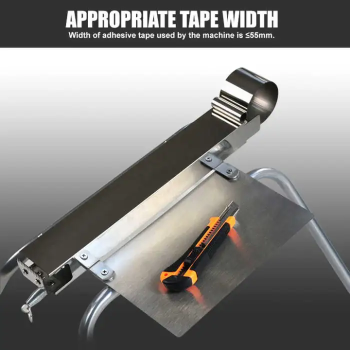 H50 Manual Case Sealer Semi Automatic Desktop Portable Metal Sealer Scotch Tape Sealing Dispenser for Carton Box