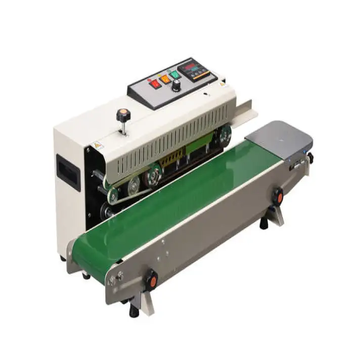 Automatic Fast Speed Pouch Aluminum Foil Heat Packing Sealing Machine Continuous Plastic Bags Band Sealer