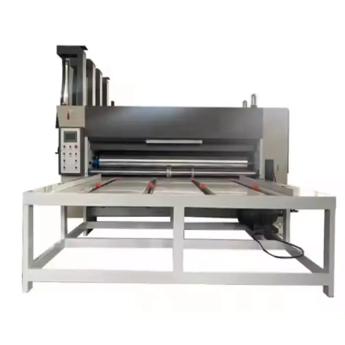 Semi Automatic Flexo 4 Colors Printing Slotting and Die Cutting Machine