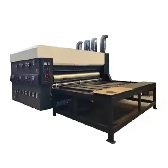 Semi Automatic Flexo 4 Colors Printing Slotting and Die Cutting Machine