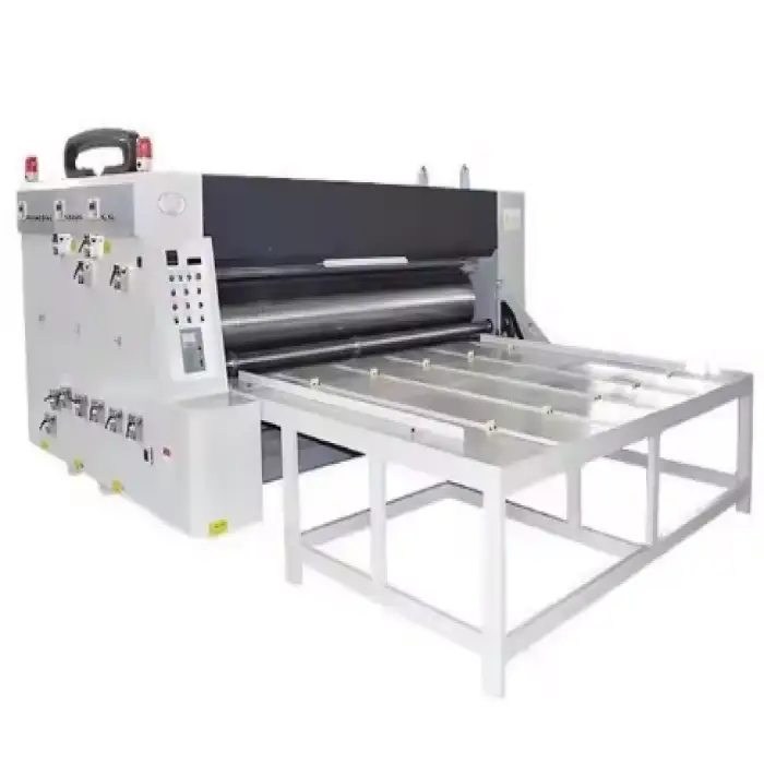 Semi Automatic Flexo 4 Colors Printing Slotting and Die Cutting Machine