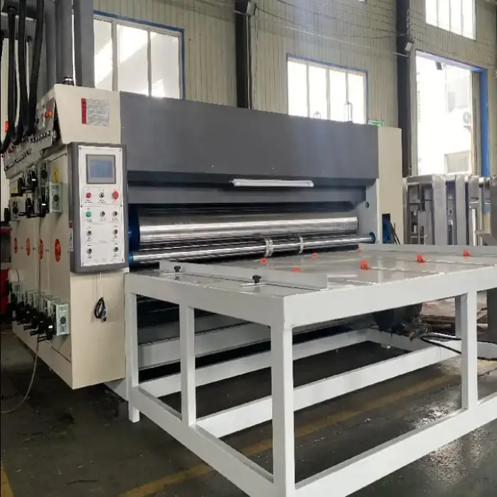 Semi Automatic Flexo 4 Colors Printing Slotting and Die Cutting Machine