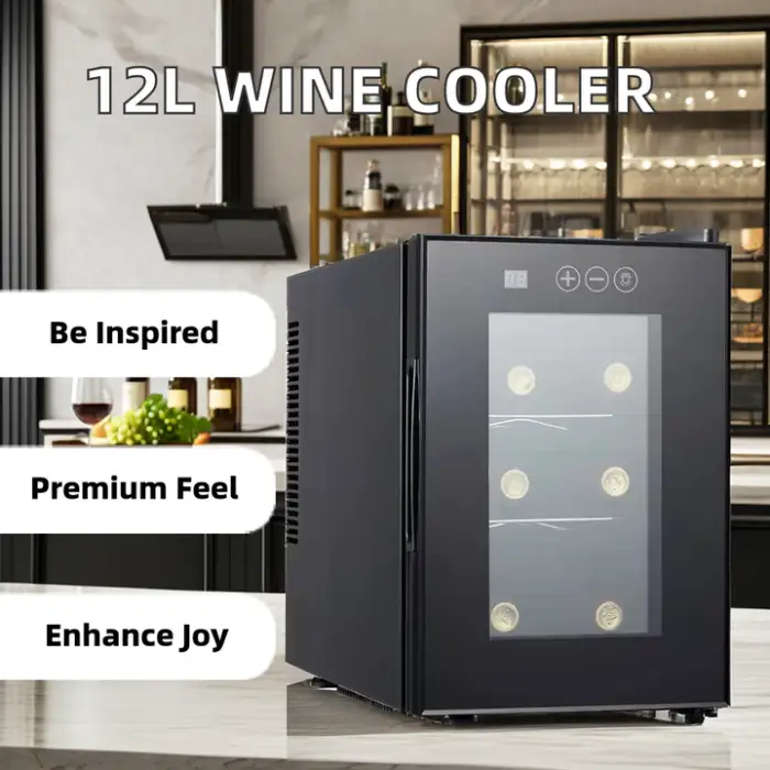 16L 6 Bottles Commercial Electric Red Wine Automatic Refrigerator Wine Cooler Portable Wine Dispenser