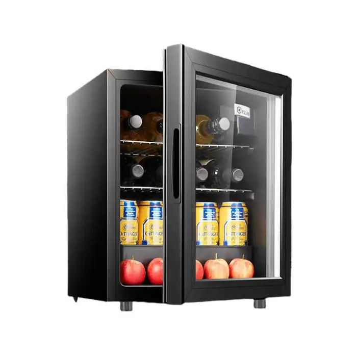 48L Compressor Stainless Steel Electric Mini Fridge and Beverage Chiller Cooling Unit Cellar Wine Cooler Refrigerator