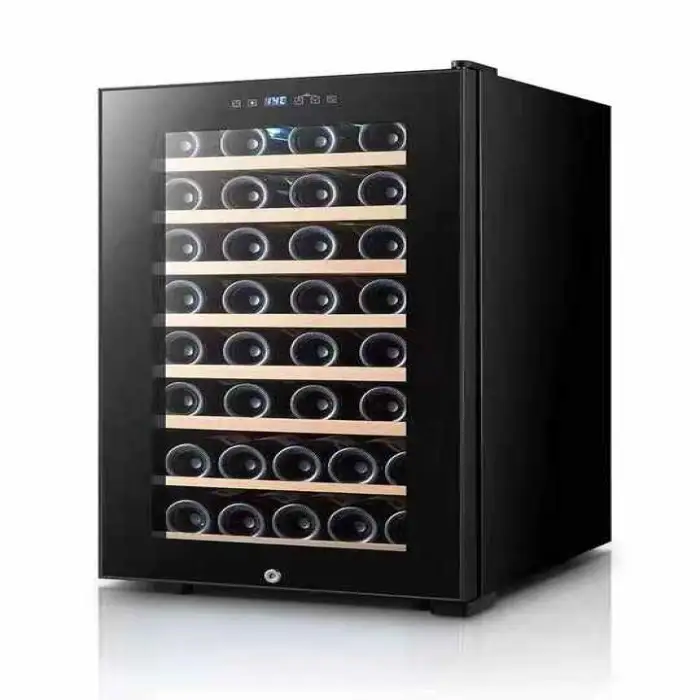 ERPed Stainless Steel Luxury Mini Electric Wine Cooler Small Electric Wine Refrigerator Red Compressor Vertical Household Hotel