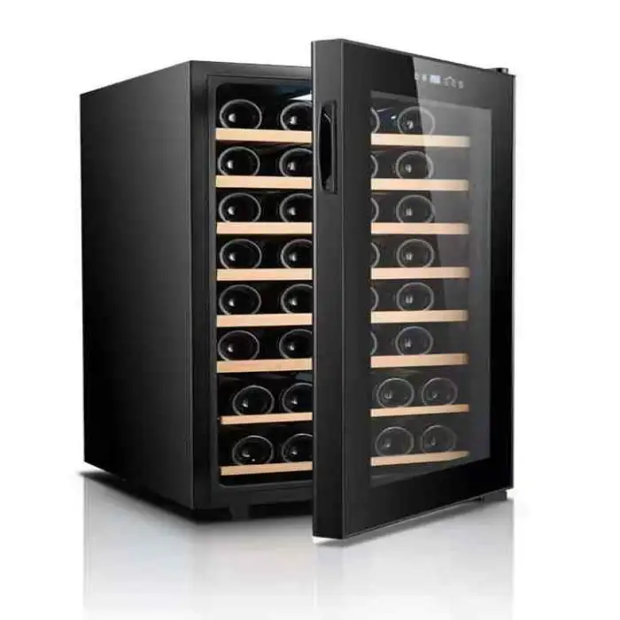 ERPed Stainless Steel Luxury Mini Electric Wine Cooler Small Electric Wine Refrigerator Red Compressor Vertical Household Hotel