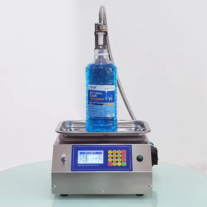 10L/min Semi Auto Beverage Oil Liquid Detergent Wine Weighing Dispensing Machine Diaphragm Pump Liquid Filler