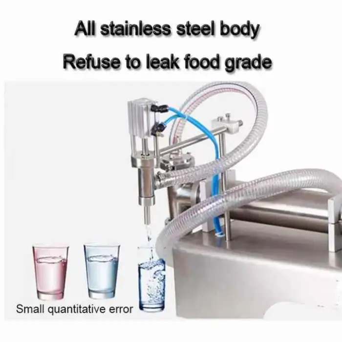 10-100ml  Single Head Models Semi-Automatic Water Milk Wine Juce Beverage Bottle Packing and Filling Machine for Plastic