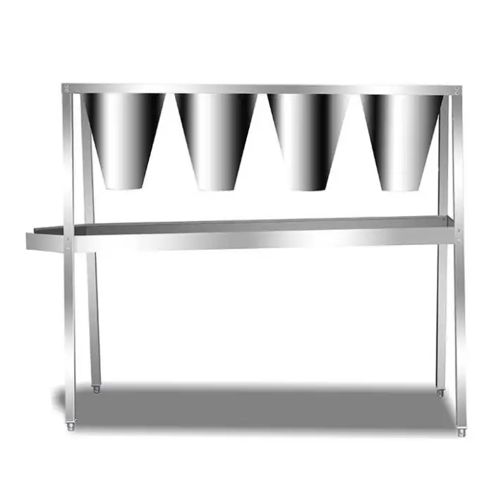 Stainless Steel Large Size Chicken/Turkey/Goose/Duck Killing Cone Rack Stand Chicken Slaughter Machine Chicken Killing Cone